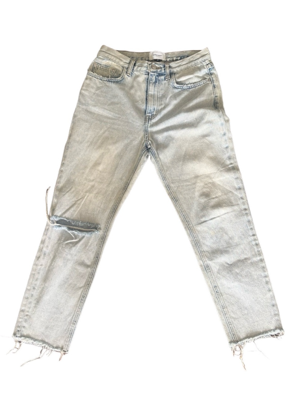 Current/Elliott The Vintage Cropped Slim Jeans Light Wash 27